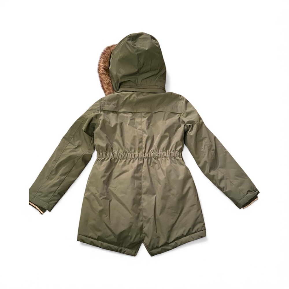 SOLD - NWOT Ultimate Girl's Winter Parka Hooded Fleece Lined w/ Faux Fur - Picture 2 of 10